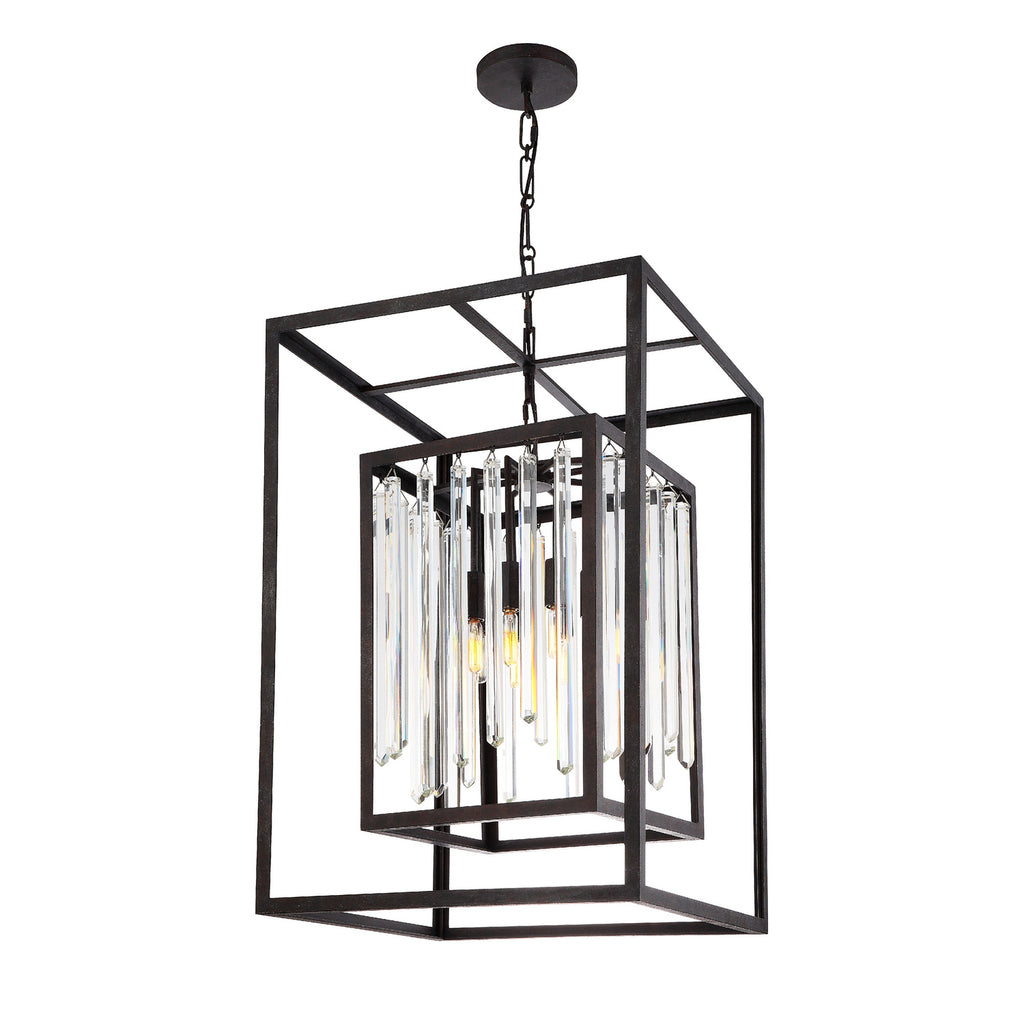 Crystorama Hollis 21'' Chandelier in Forged Bronze - Additional View
