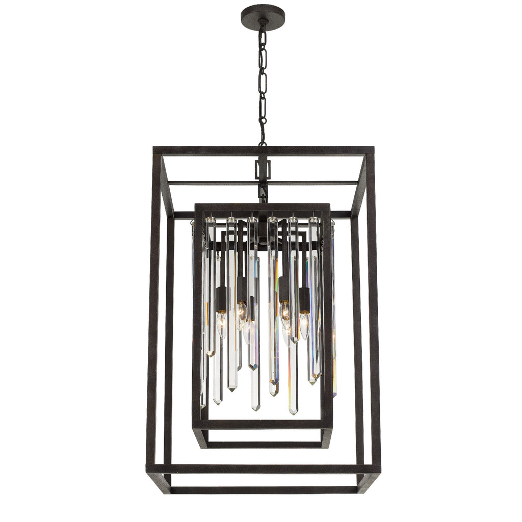 Crystorama Hollis 21'' Chandelier in Forged Bronze - Additional View
