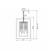 Crystorama Hollis 21'' Chandelier - Product Dimensions