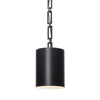 Crystorama Alston 8'' Pendant in Matte Black + White - Additional View