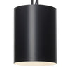 Crystorama Alston 8'' Pendant in Matte Black + White - Additional View