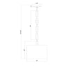 Crystorama Alston 12'' Pendant - Product Dimensions