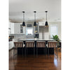 Crystorama Alston 10'' Pendant in Matte Black + Antique Gold - Lifestyle View