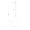 Crystorama Alston 10'' Pendant - Product Dimensions