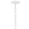 Crystorama Alston 20'' Pendant in Matte White + Antique Gold - Additional View