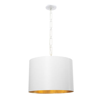 Matte White + Antique Gold