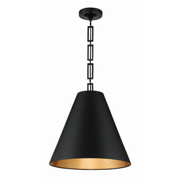 Matte Black + Antique Gold