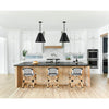 Crystorama Alston 18'' Pendant in Matte Black + Antique Gold - Lifestyle View