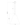 Crystorama Alston 18'' Pendant - Product Dimensions