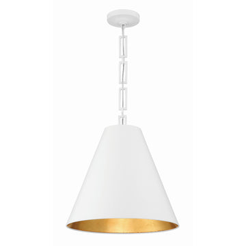 Matte White + Antique Gold