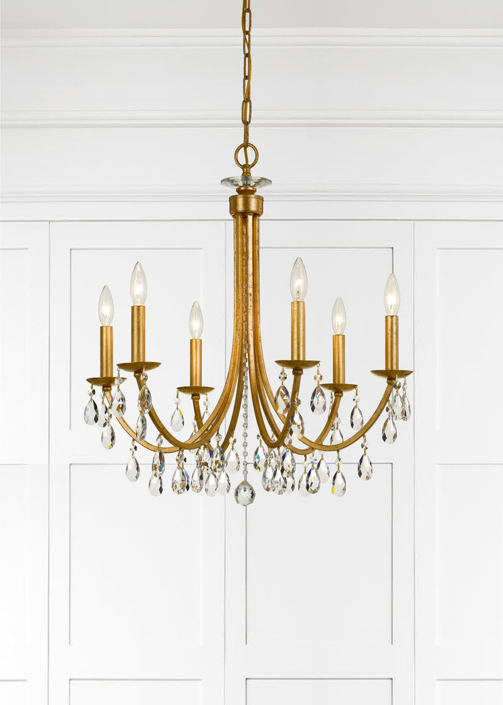 8826-GA-CL-MWP Bridgehampton 26'' Chandelier | Lifestyle Image