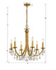 8826-GA-CL-MWP Bridgehampton 26'' Chandelier | Dimensions Image