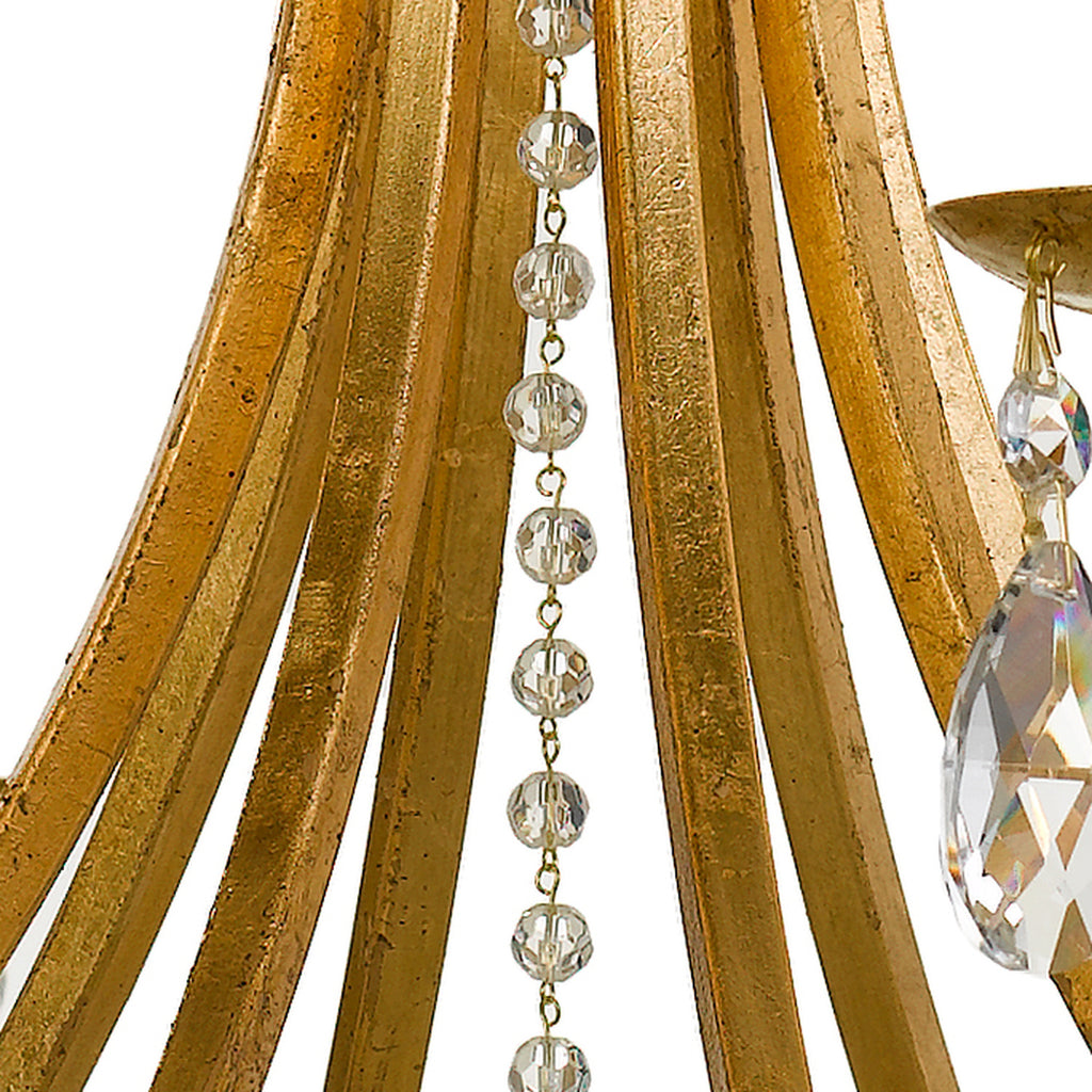 Crystorama Bridgehampton 28'' Chandelier in Antique Gold - Additional View