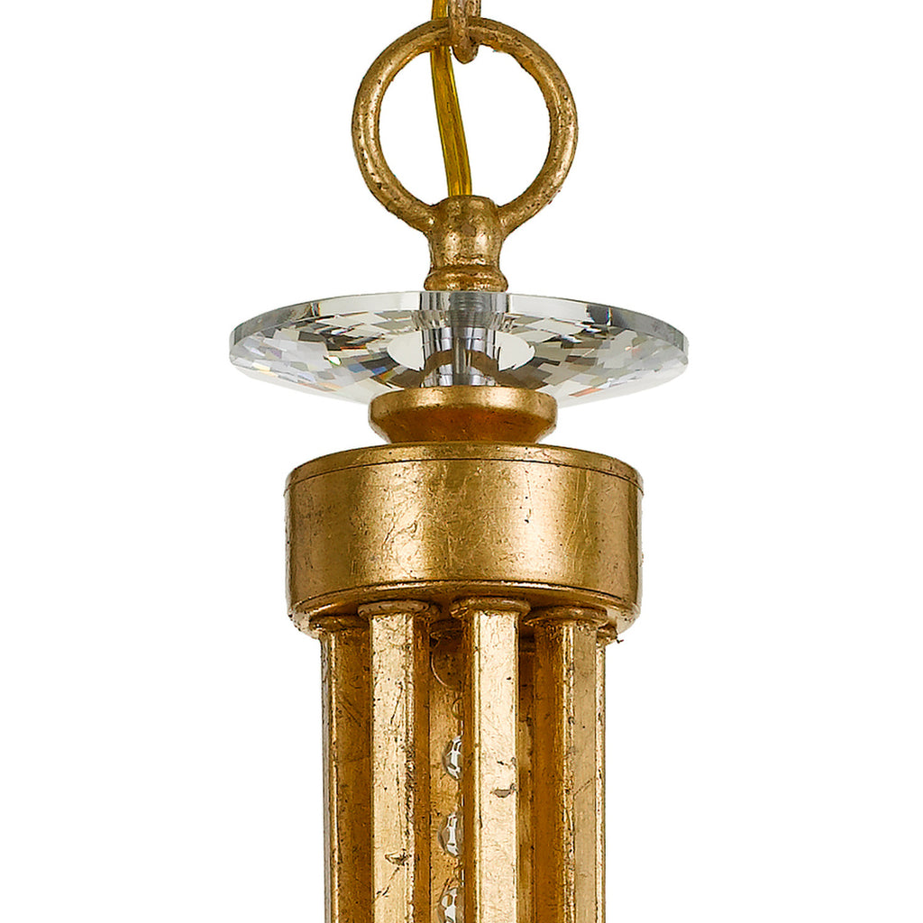 Crystorama Bridgehampton 28'' Chandelier in Antique Gold - Additional View