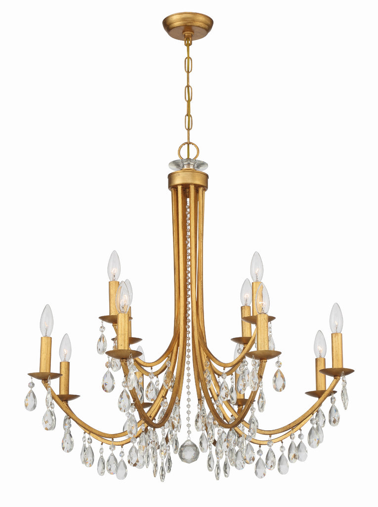 8829-GA-CL-MWP Bridgehampton 12 Light Chandelier | Alternate Image