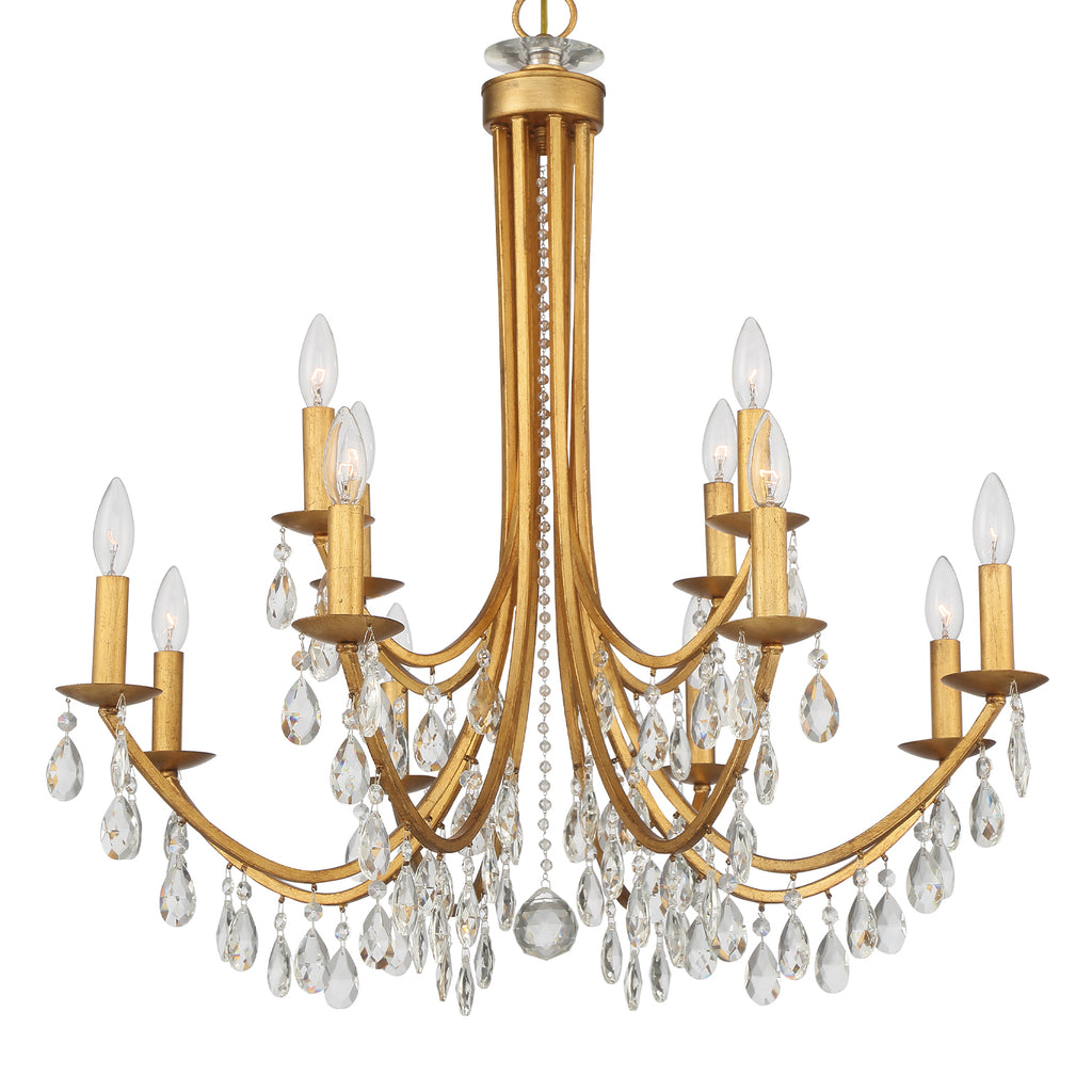 8829-GA-CL-MWP Bridgehampton 12 Light Chandelier | Alternate Image