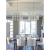 Crystorama Carson 28'' Chandelier in Polished Nickel - Lifestyle View