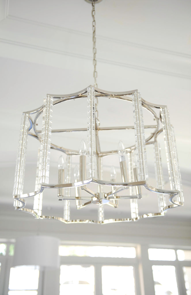 8856-PN Carson 28'' Chandelier | Lifestyle Image