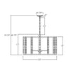 Crystorama Carson 28'' Chandelier - Product Dimensions