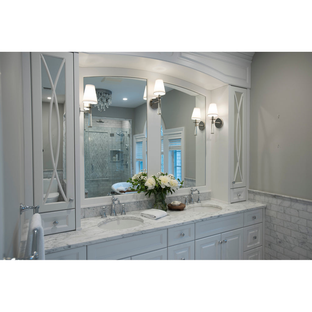 Crystorama Baxter 5'' Sconce in Polished Nickel - Lifestyle View