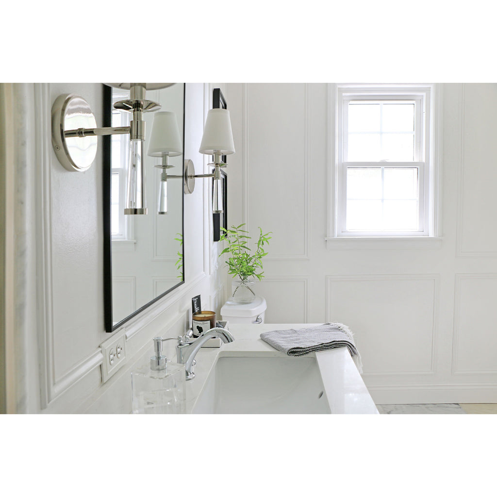 Crystorama Baxter 5'' Sconce in Polished Nickel - Lifestyle View