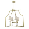 Crystorama Baxter 22'' Chandelier in Aged Brass - Additional View
