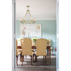 Crystorama Baxter 31.5'' Chandelier in Aged Brass - Lifestyle View