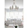 Crystorama Baxter 31.5'' Chandelier in Polished Nickel - Lifestyle View