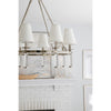 Crystorama Baxter 31.5'' Chandelier in Polished Nickel - Lifestyle View