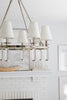 8867-PN Baxter 8 Light Chandelier | Lifestyle Image