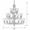 Crystorama Natural Alabaster 60" Chandelier - Product Dimensions