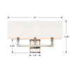 8883-PN Dixon 3 Light Bath | Dimensions Image