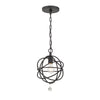 9220-BK Solaris 1 Light Mini Pendant | Main Image