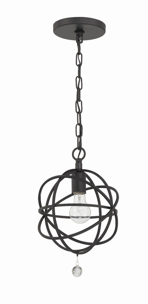 9220-BK Solaris 1 Light Mini Pendant | Alternate Image