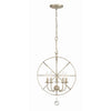 Crystorama Solaris 17'' Chandelier in Olde Silver - Additional View