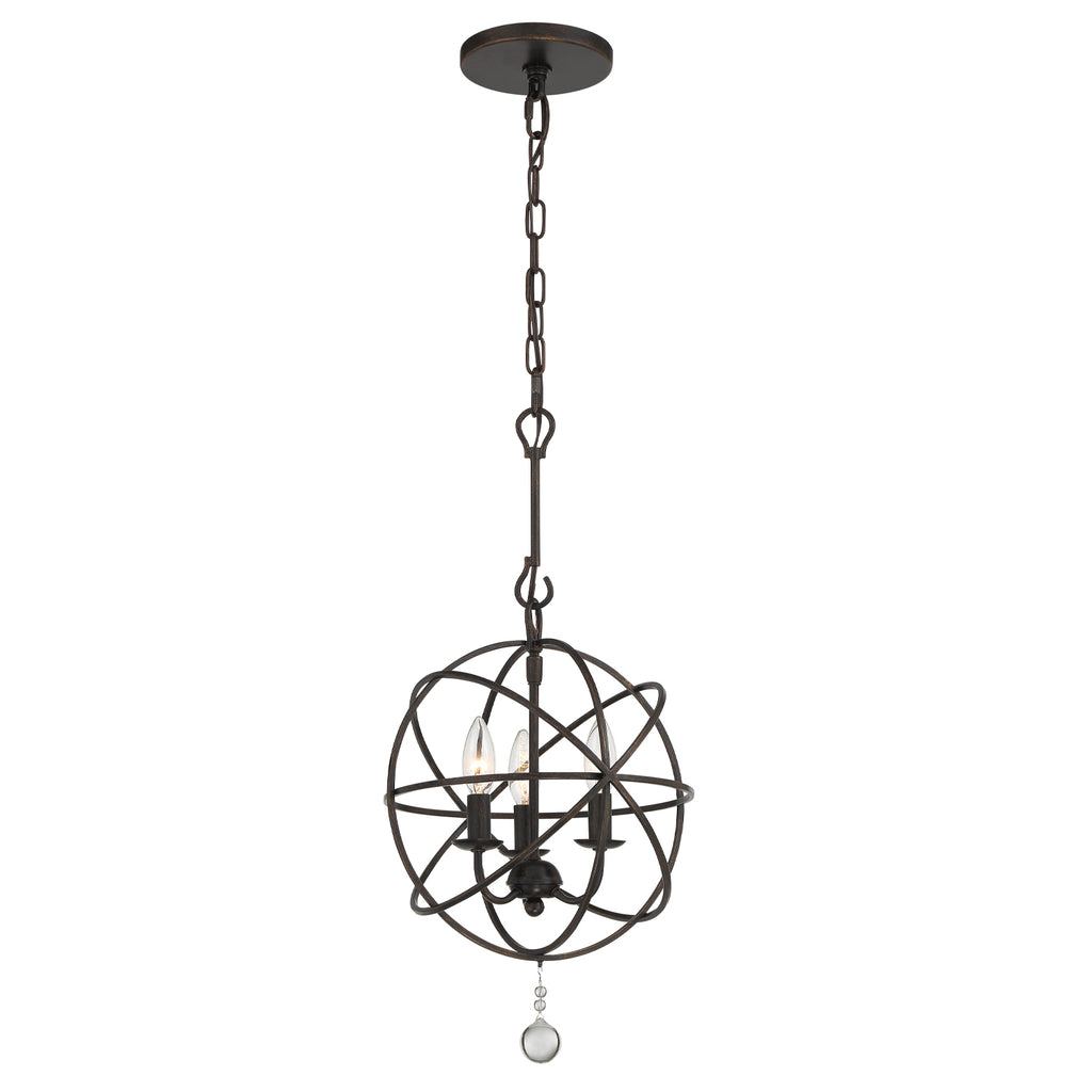 9225-BK Solaris 12.5'' Chandelier | Alternate Image