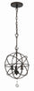 9225-EB_ULN Solaris 3 Light Mini Chandelier | Alternate Image