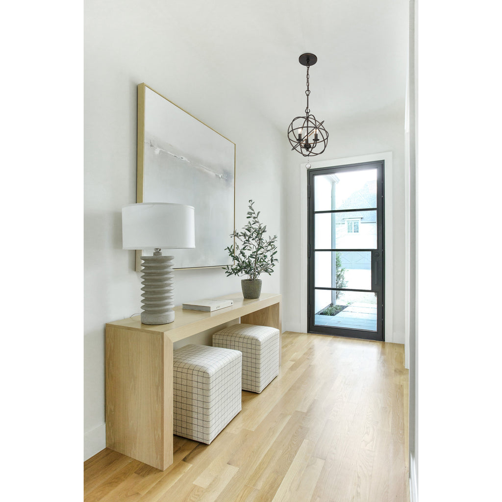 Crystorama-OPEN-BOX Solaris 3 Light Mini Chandelier in English Bronze - Lifestyle View
