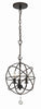 9225-EB_ULN Solaris 3 Light Mini Chandelier | Main Image