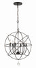 9226-EB_ULN Solaris 6 Light Chandelier | Main Image