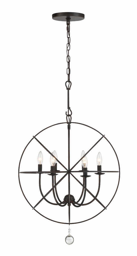 9226-EB_ULN Solaris 6 Light Chandelier | Alternate Image