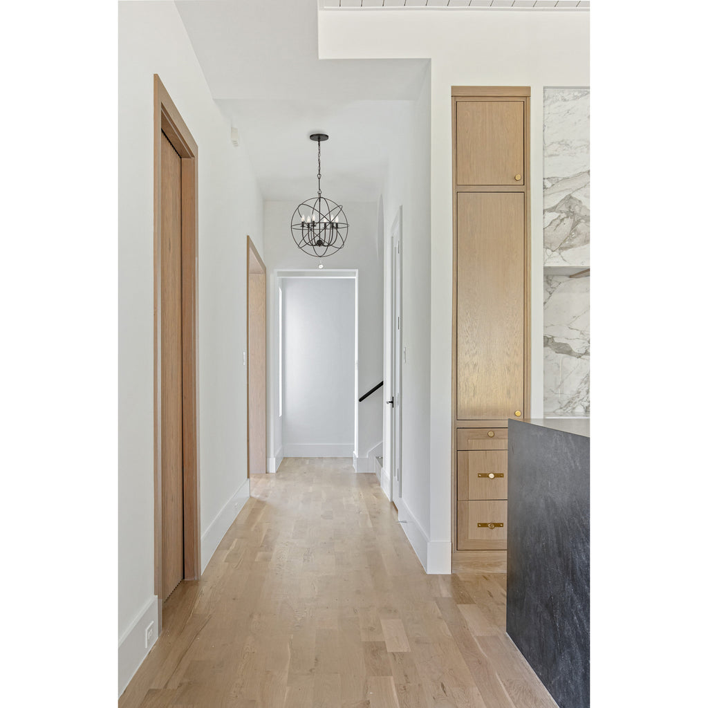 Crystorama-OPEN-BOX Solaris 6 Light Chandelier in English Bronze - Lifestyle View