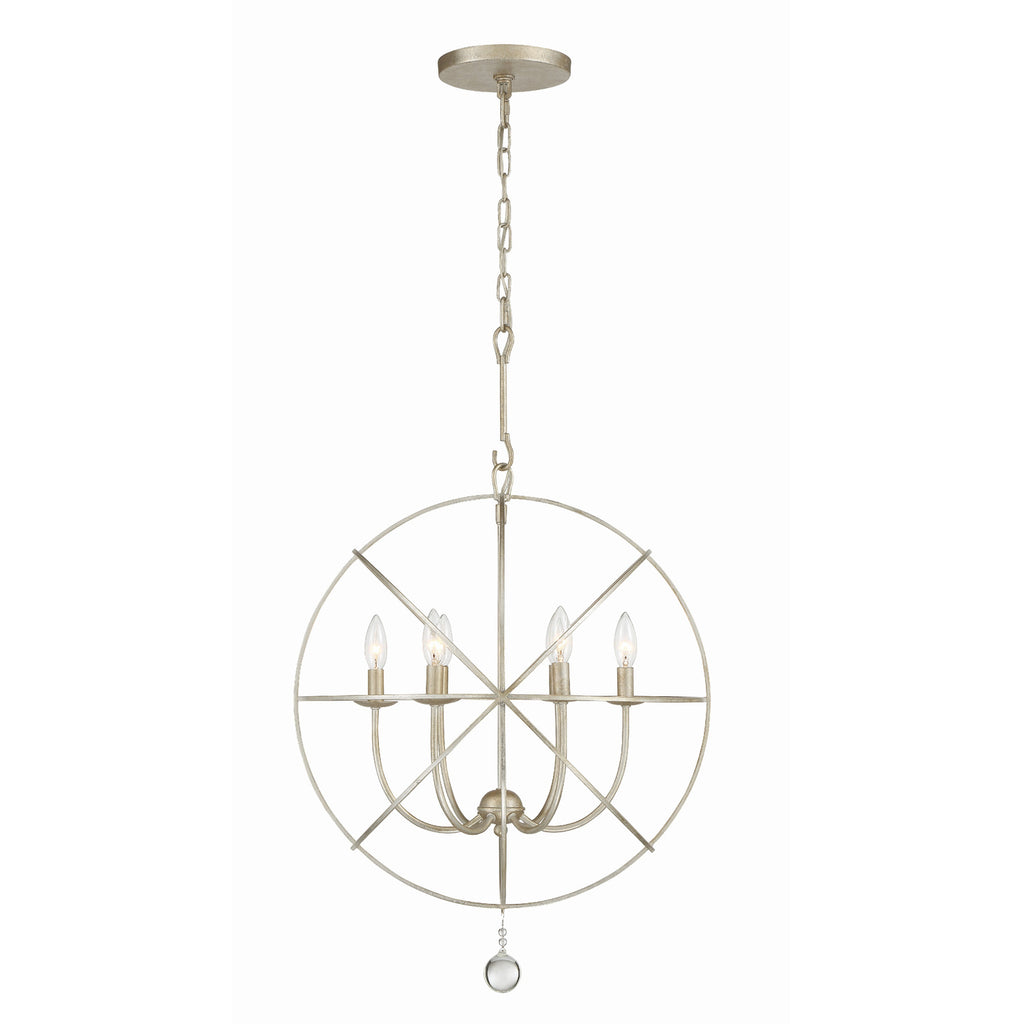 Crystorama Solaris 22.5'' Chandelier in Olde Silver - Additional View