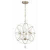 Crystorama Solaris 22.5'' Chandelier in Olde Silver - Additional View