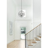 Crystorama Solaris 28.5'' Chandelier in Black - Lifestyle View
