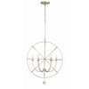 Crystorama Solaris 28.5'' Chandelier in Olde Silver - Additional View