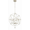 Crystorama Solaris 28.5'' Chandelier in Olde Silver - Additional View