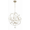 Crystorama Solaris 28.5'' Chandelier in Olde Silver - Additional View