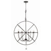Crystorama Solaris 40'' Chandelier in English Bronze - Additional View