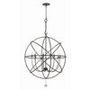Crystorama Solaris 40'' Chandelier in English Bronze - Additional View